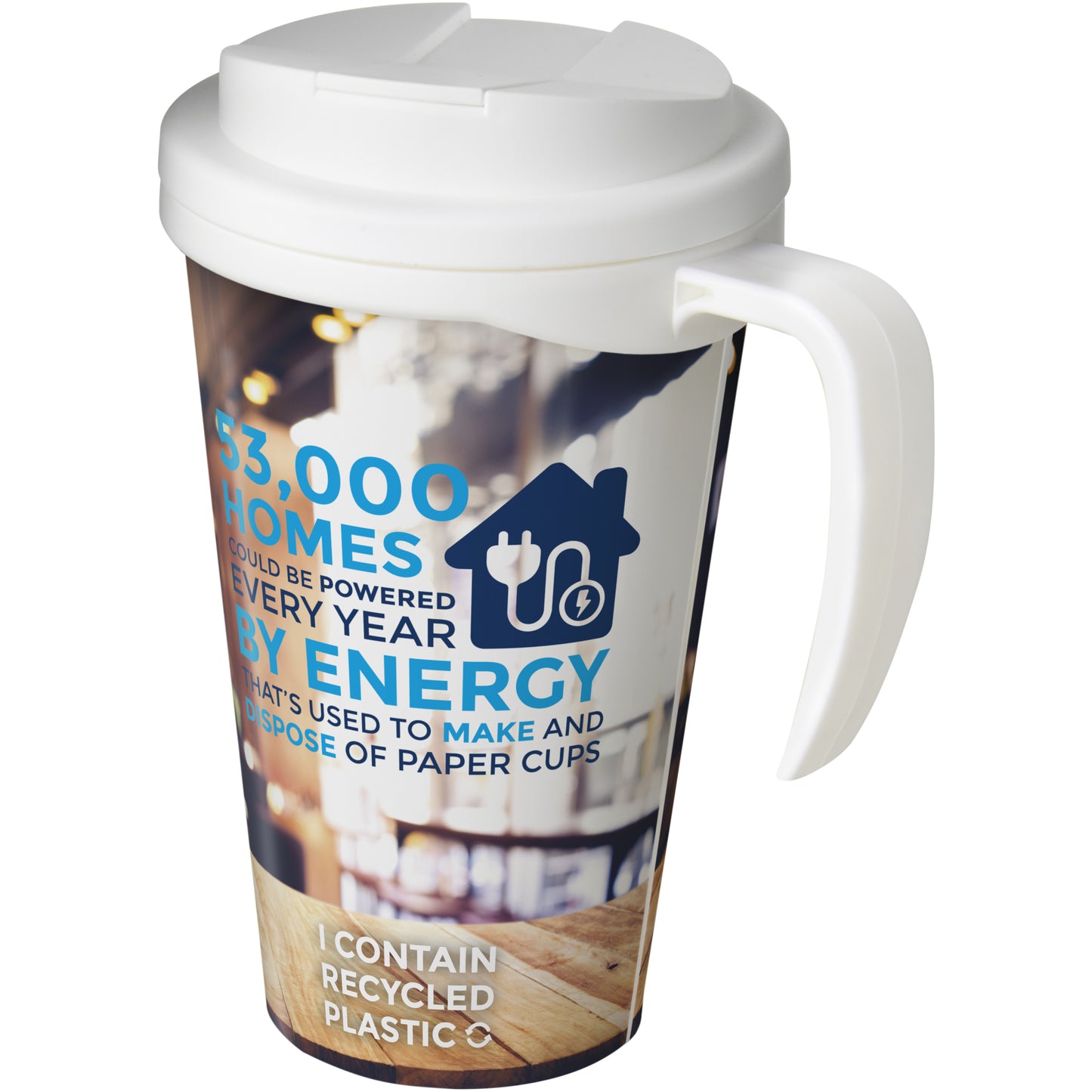 Brite-Americano® Grande 350 ml mugg med spillsäkert lock