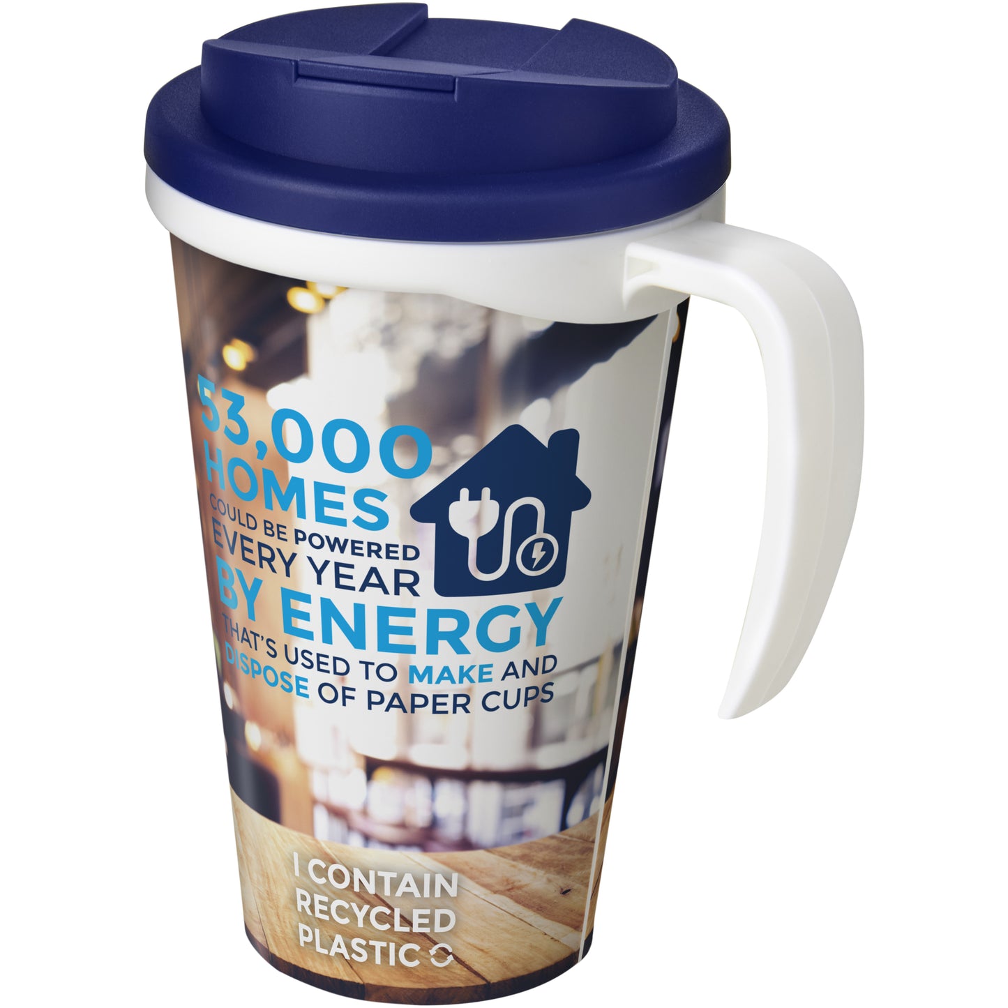 Brite-Americano® Grande 350 ml mugg med spillsäkert lock