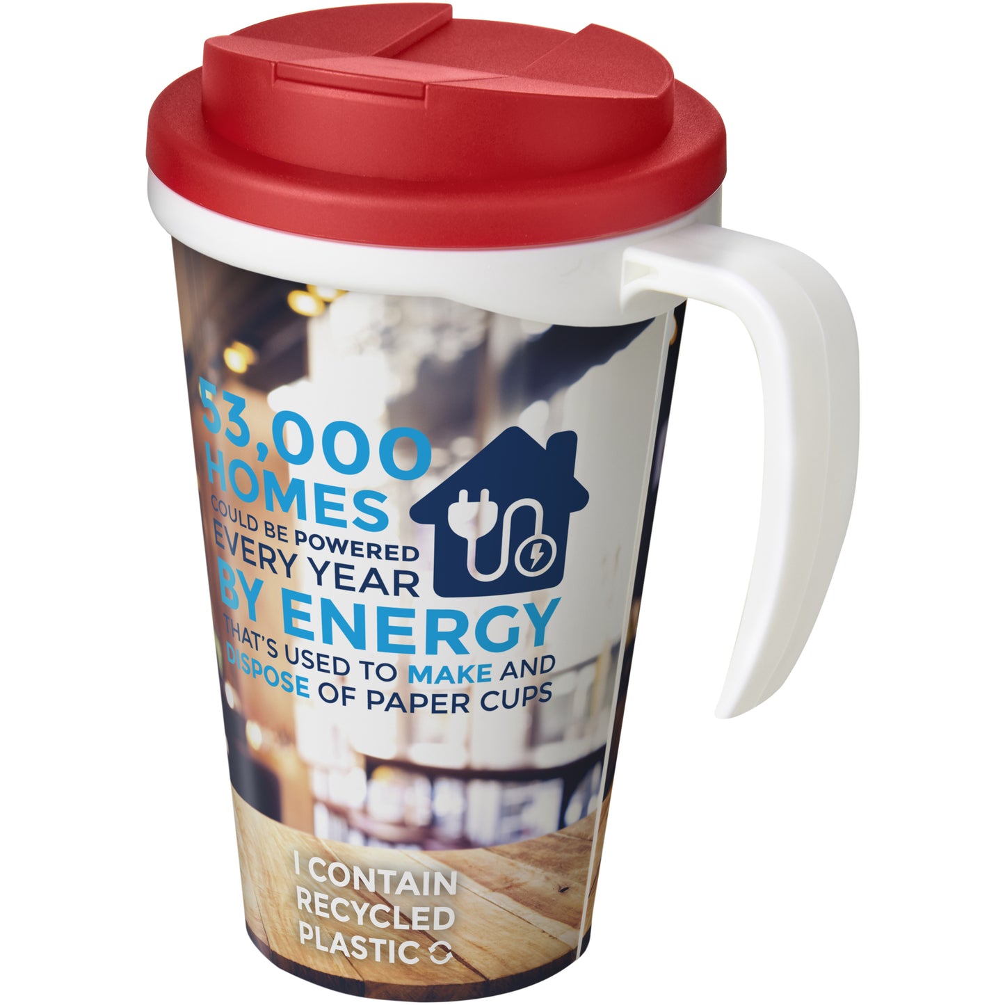 Brite-Americano® Grande 350 ml mugg med spillsäkert lock