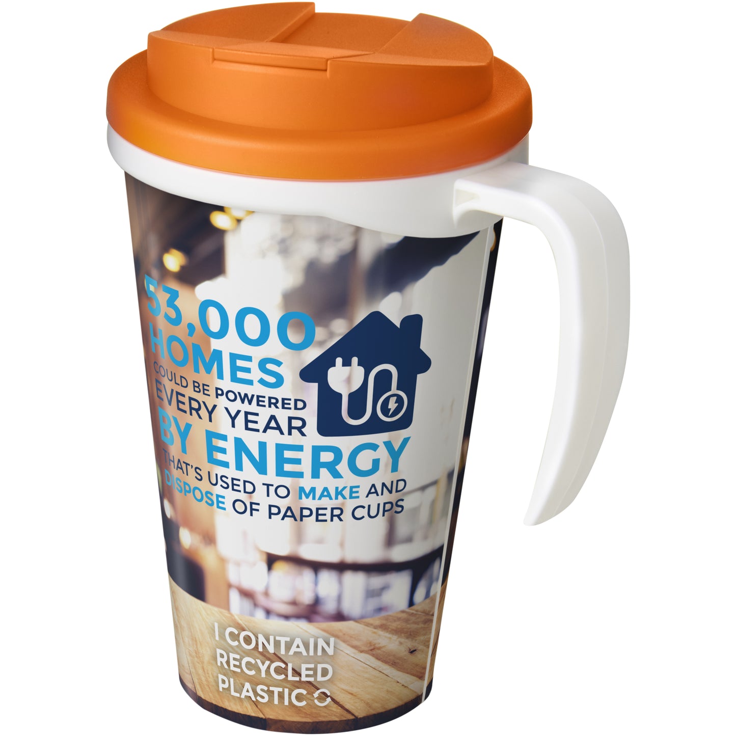 Brite-Americano® Grande 350 ml mugg med spillsäkert lock