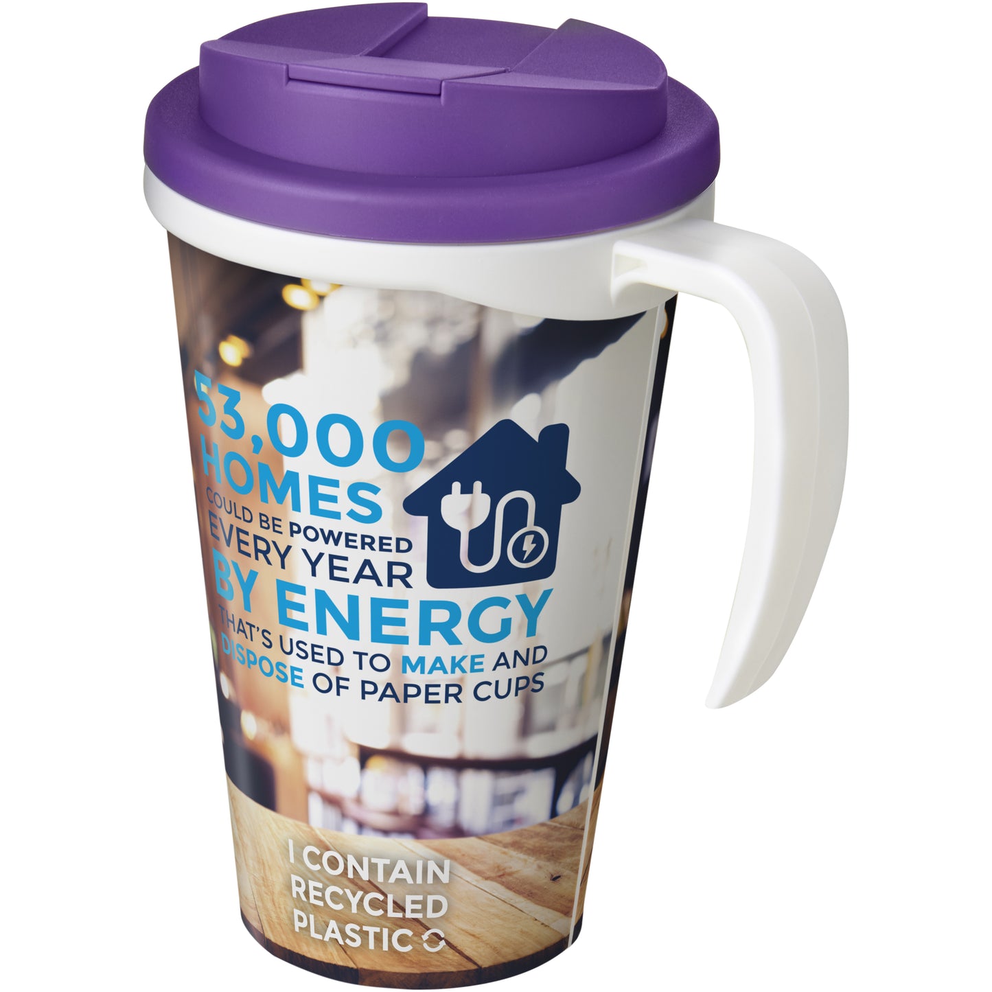 Brite-Americano® Grande 350 ml mugg med spillsäkert lock