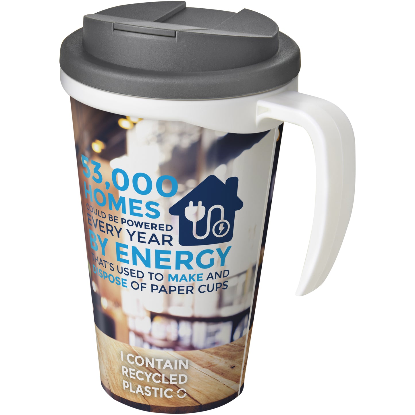 Brite-Americano® Grande 350 ml mugg med spillsäkert lock