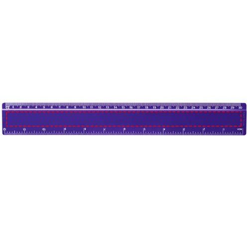 Renzo 30 cm plastlinjal