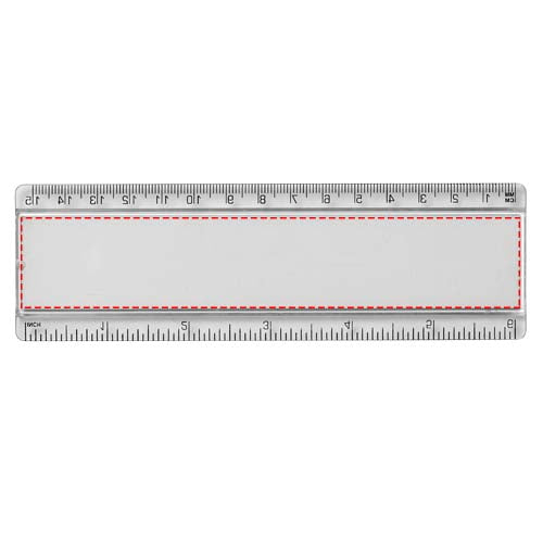 Ellison 15 cm plastlinjal med pappersinlägg