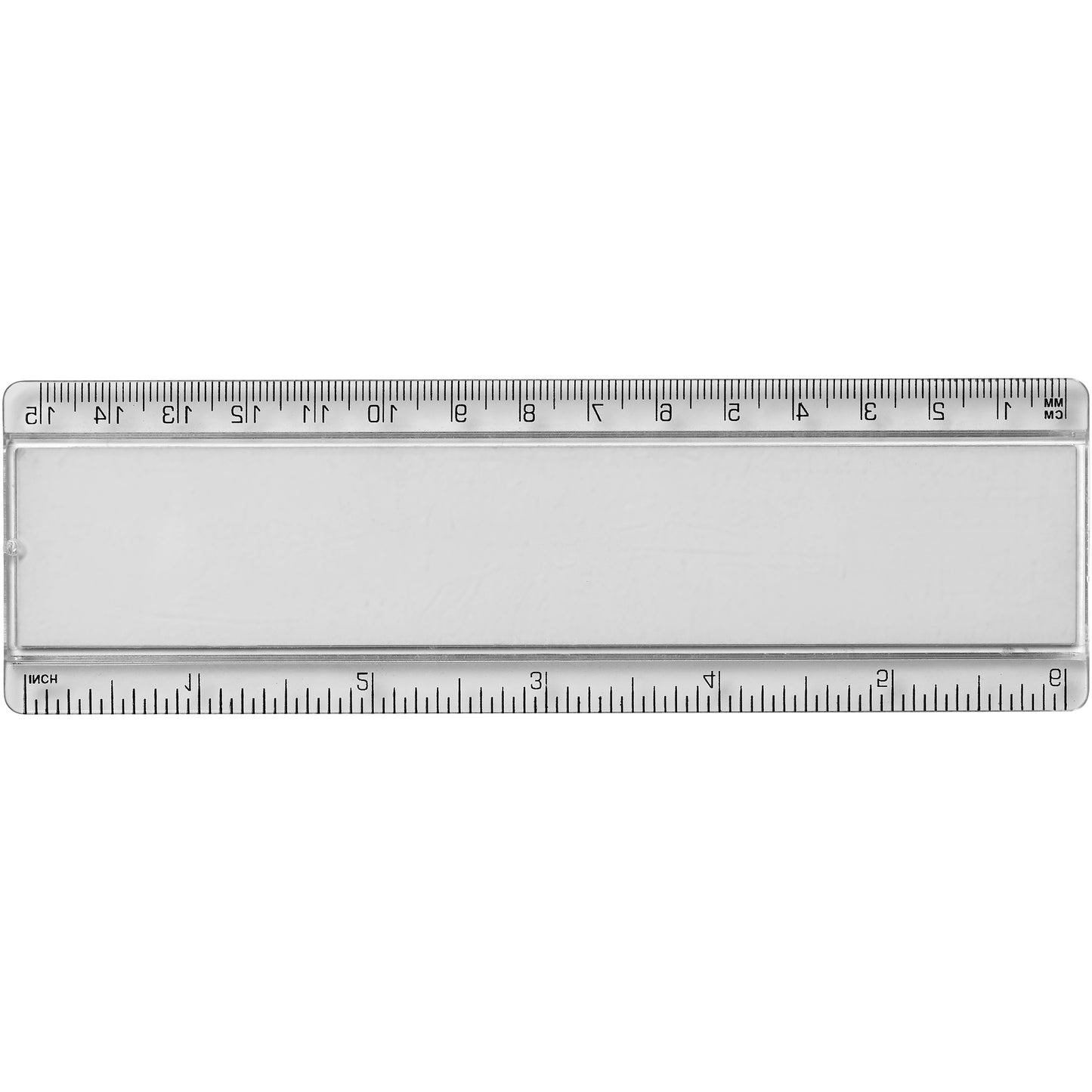 Ellison 15 cm plastlinjal med pappersinlägg
