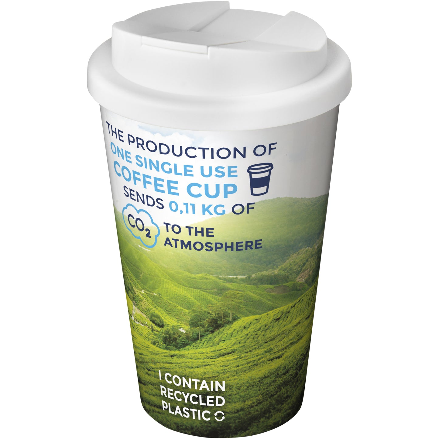 Brite-Americano® 350 ml mugg med spillsäkert lock