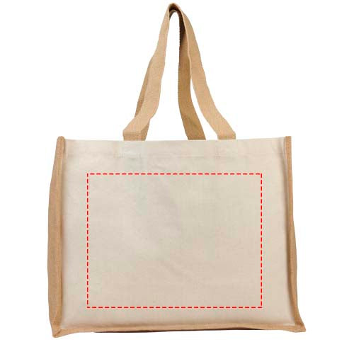 Varai 320 g/m² shoppingväska av kanvas och jute 23L