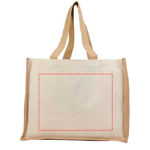 Varai 320 g/m² shoppingväska av kanvas och jute 23L