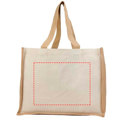 Varai 320 g/m² shoppingväska av kanvas och jute 23L