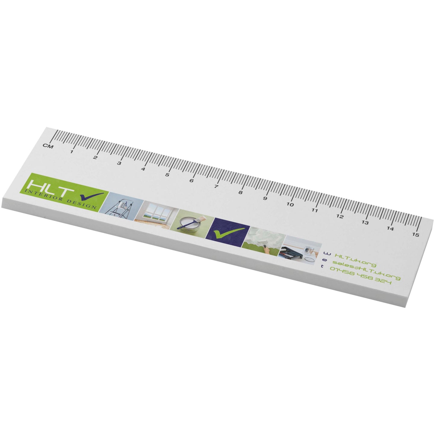 Sticky-Mate® klisterlappar med tryckt 15 cm linjal av återvunnet material