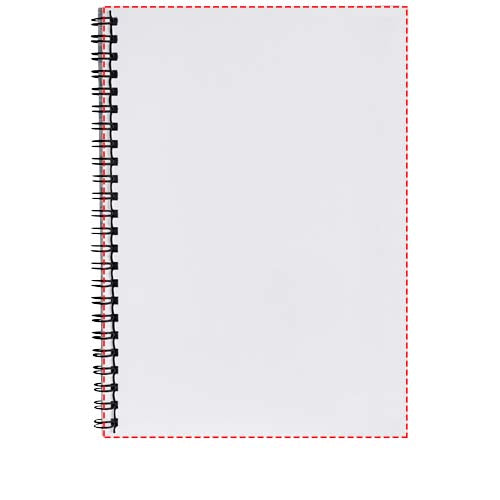 Desk-Mate® spiralbunden A4-anteckningsbok med tryckt baksida