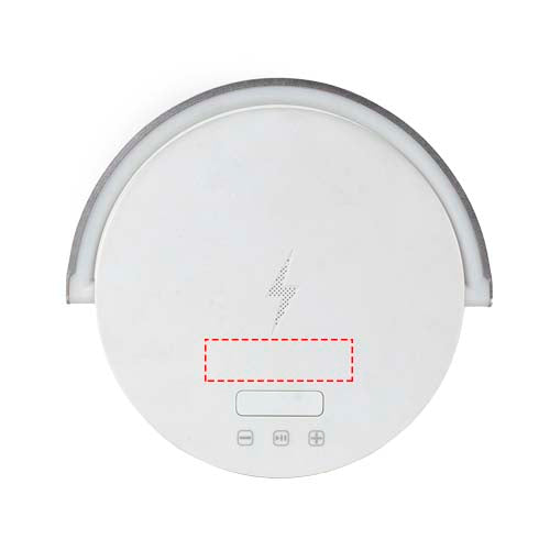 Prixton 4-i-1 Bluetooth®-högtalare på 10 W med LED-lampa och trådlös laddningsbas