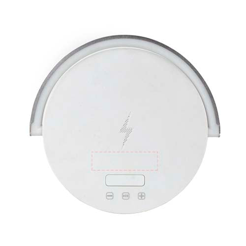 Prixton 4-i-1 Bluetooth®-högtalare på 10 W med LED-lampa och trådlös laddningsbas