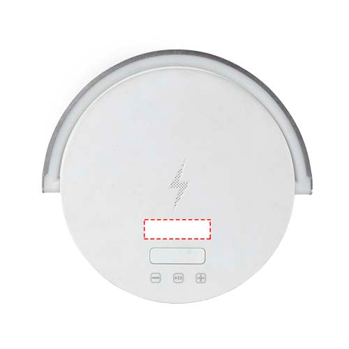 Prixton 4-i-1 Bluetooth®-högtalare på 10 W med LED-lampa och trådlös laddningsbas