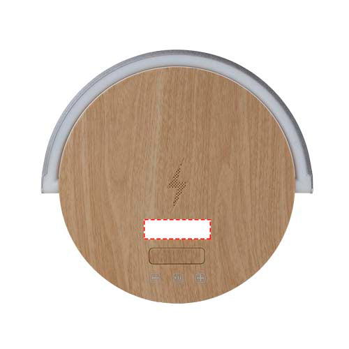 Prixton 4-i-1 Bluetooth®-högtalare på 10 W med LED-lampa och trådlös laddningsbas