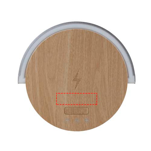 Prixton 4-i-1 Bluetooth®-högtalare på 10 W med LED-lampa och trådlös laddningsbas