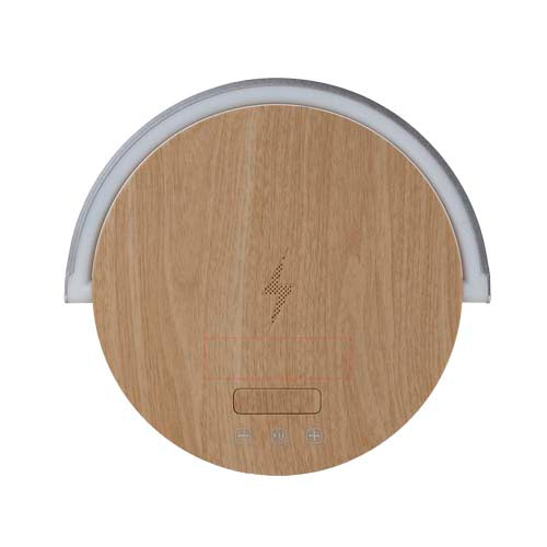 Prixton 4-i-1 Bluetooth®-högtalare på 10 W med LED-lampa och trådlös laddningsbas