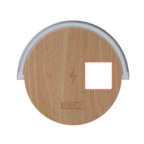Prixton 4-i-1 Bluetooth®-högtalare på 10 W med LED-lampa och trådlös laddningsbas