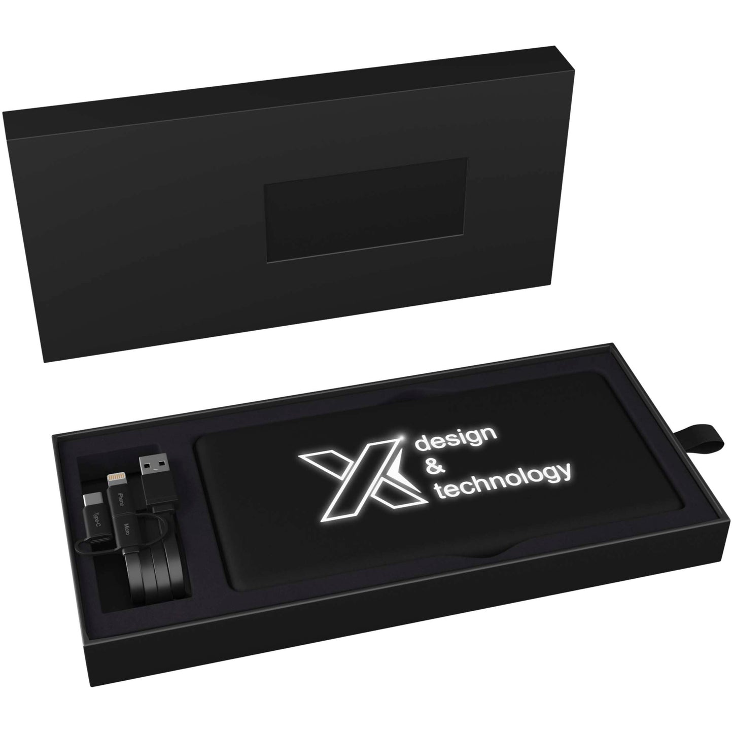SCX.design P30 light-up 8000 mAh soldriven powerbank