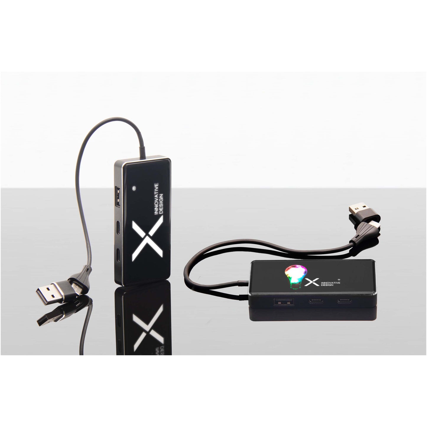 SCX.design H20 8-i-1 USB-hubb med dubbla ingångar och sex portar