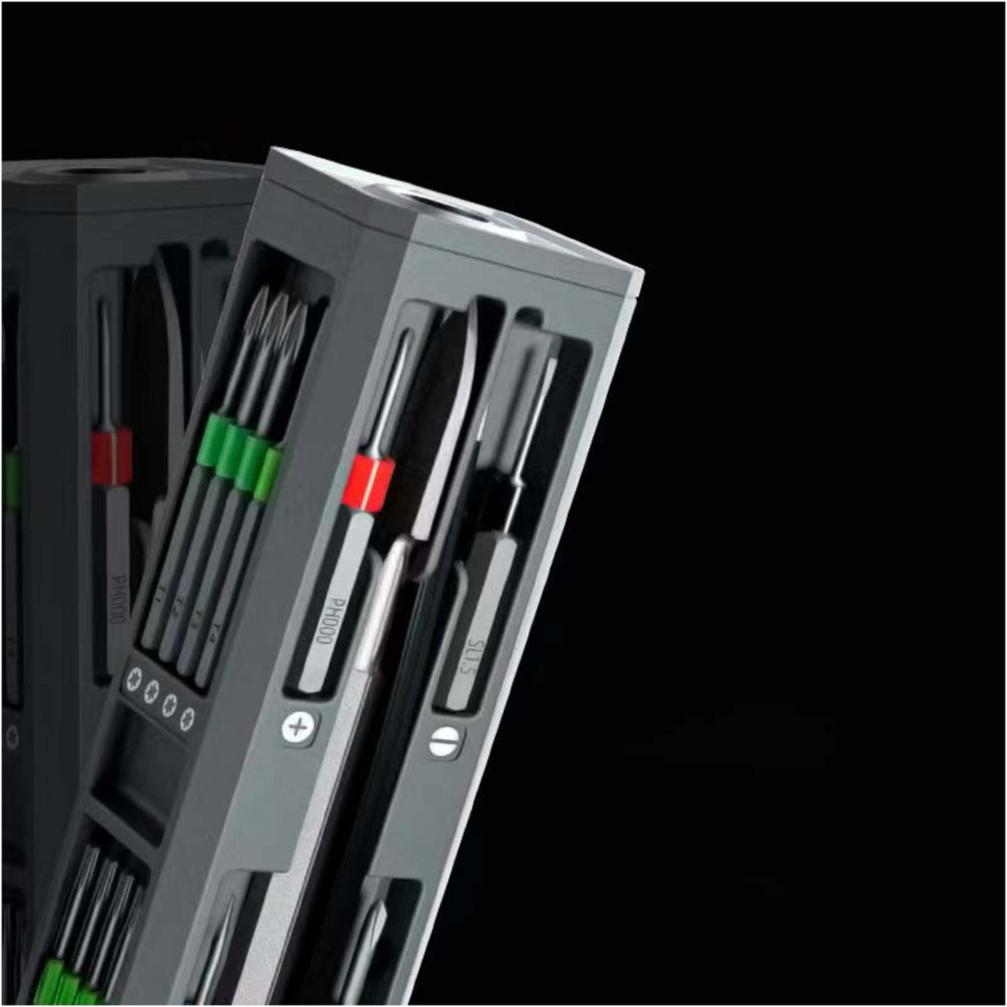 SCX.design T20 30-delars skruvmejsel- och reparationssats i aluminiumfodral