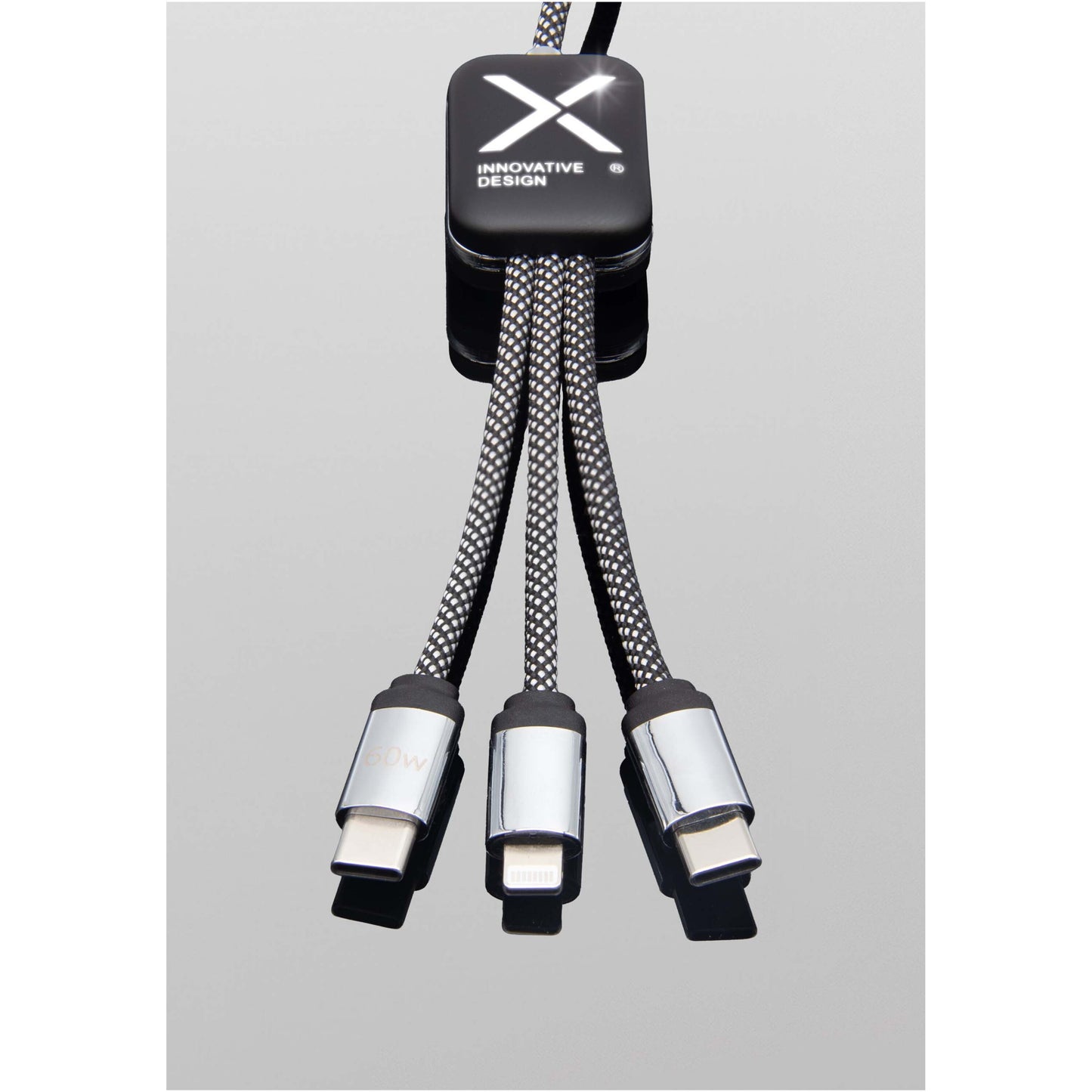 SCX.design C33 Type-C-laddningssladd på 60 W med dubbelupplyst logotyp