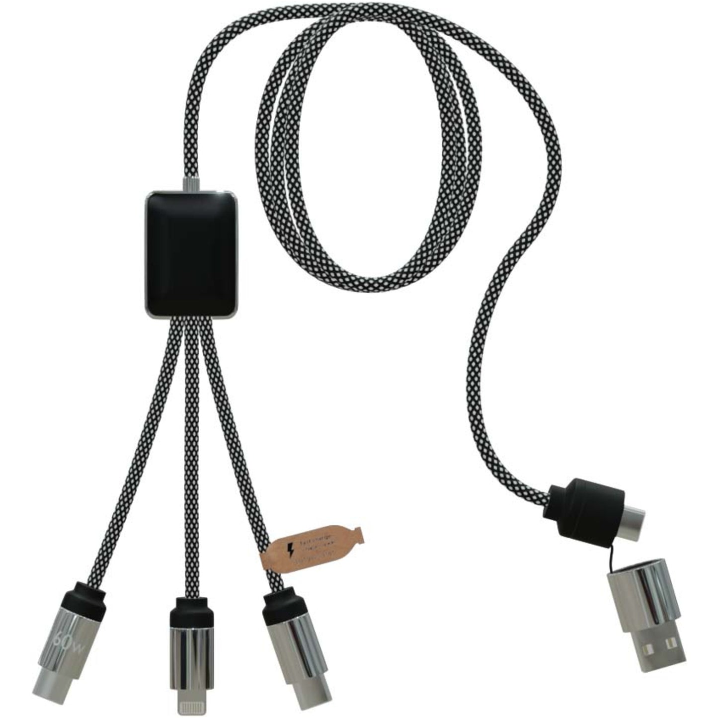 SCX.design C33 Type-C-laddningssladd på 60 W med dubbelupplyst logotyp