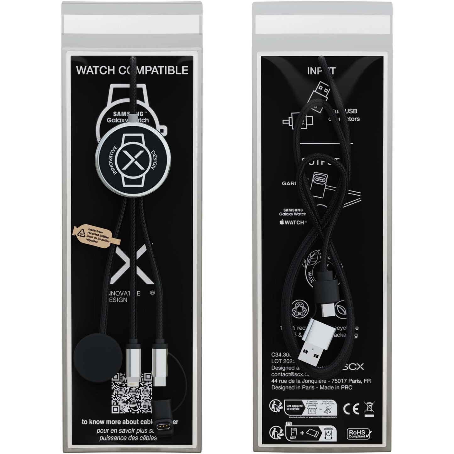 SCX.design C34 7-i-1-laddningssladd till smartklocka