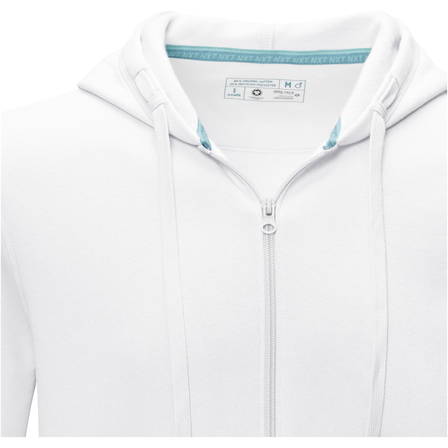 Ruby herrhoodie med hel dragkedja ekologisk