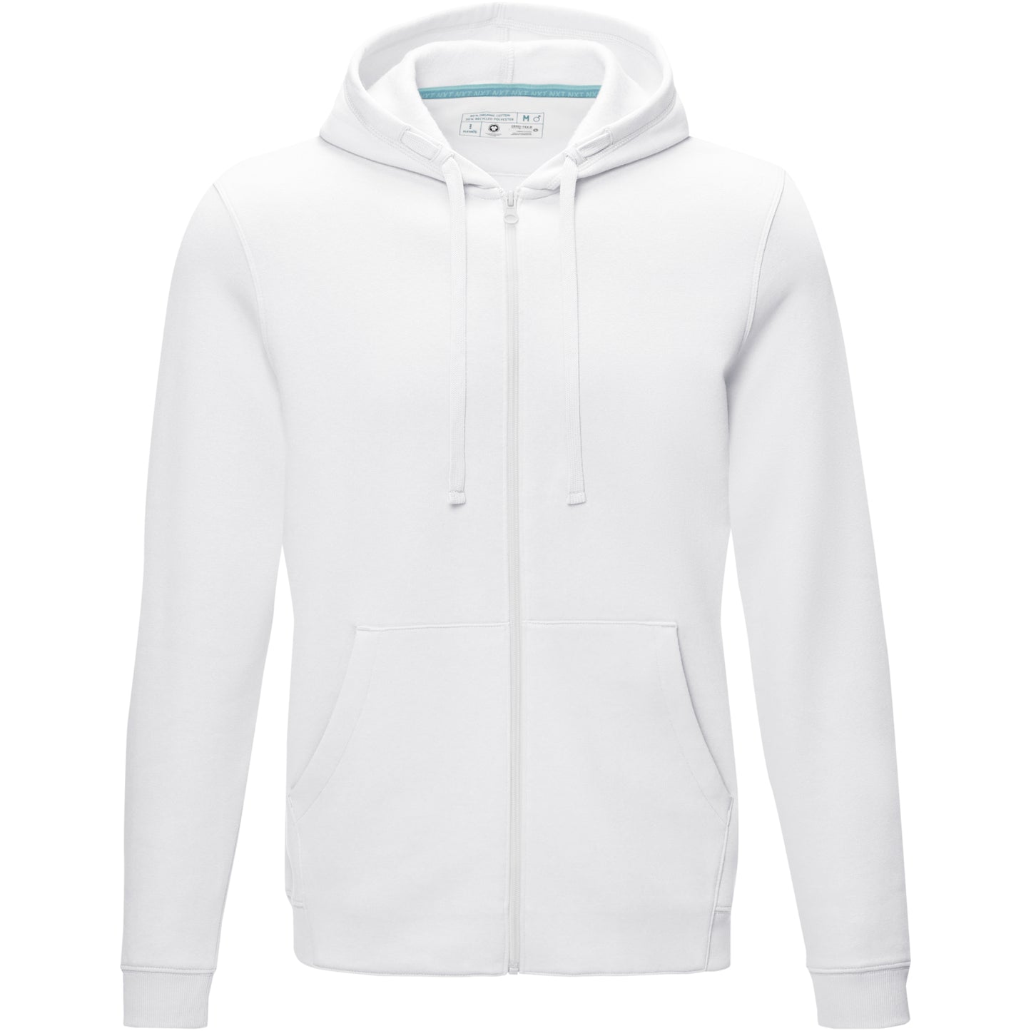 Ruby herrhoodie med hel dragkedja ekologisk
