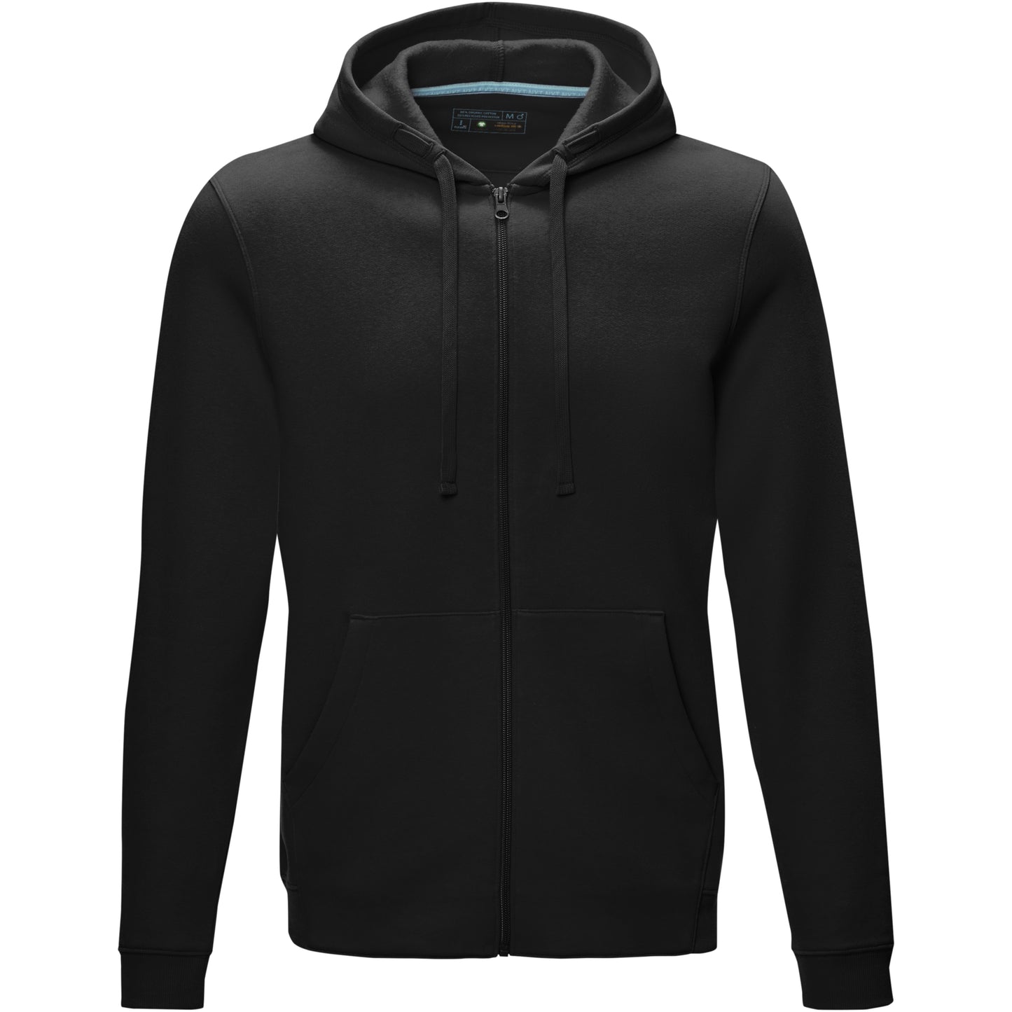 Ruby herrhoodie med hel dragkedja ekologisk