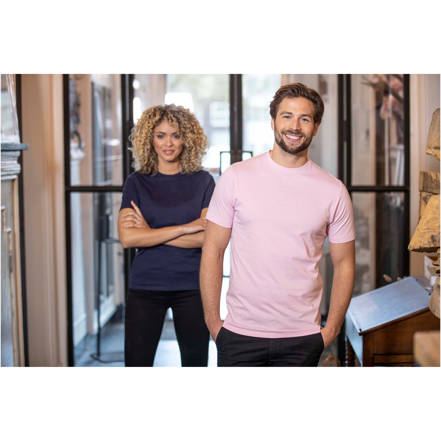 Nanaimo kortärmad damtröja