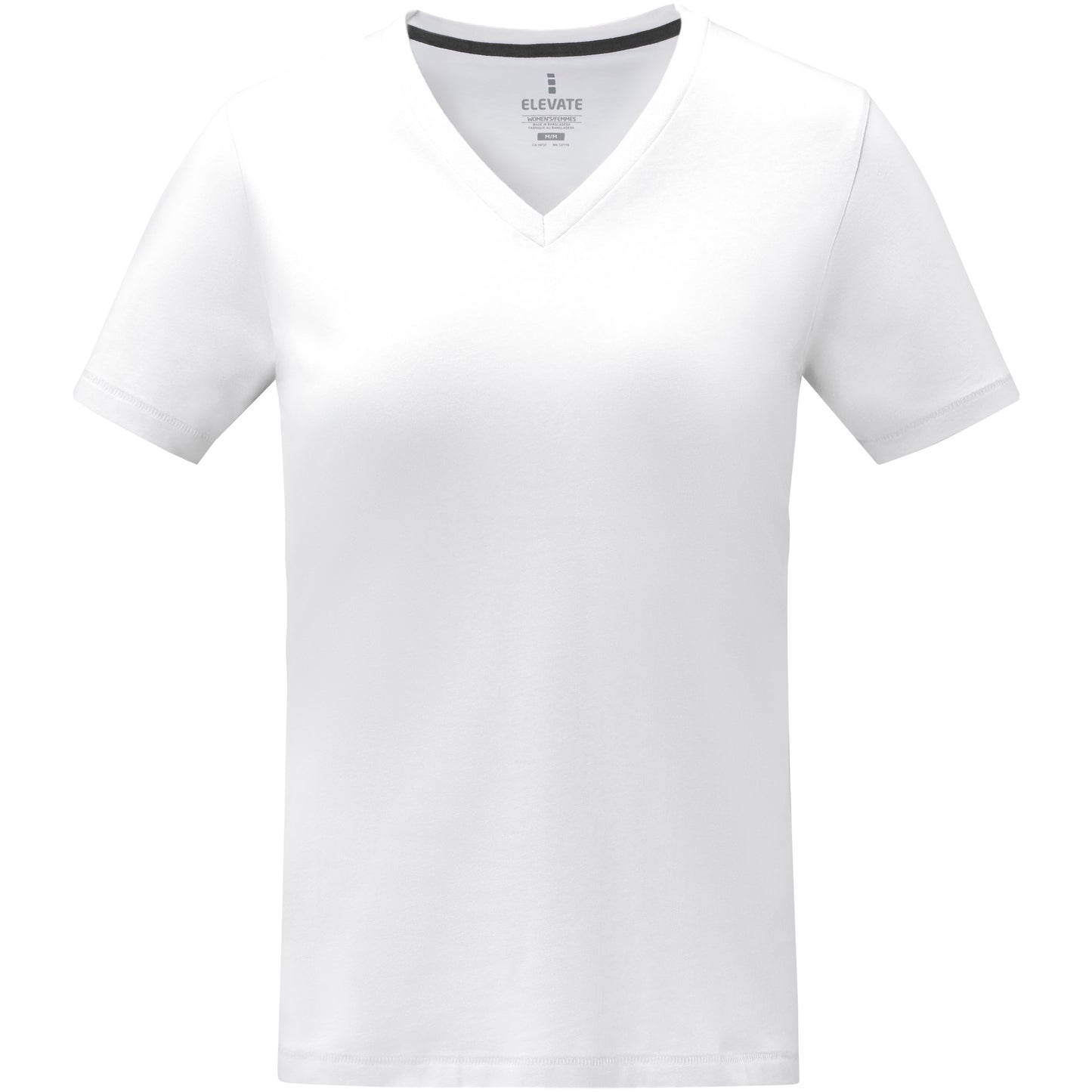 Somoto kortärmad V-ringad t-shirt till dam