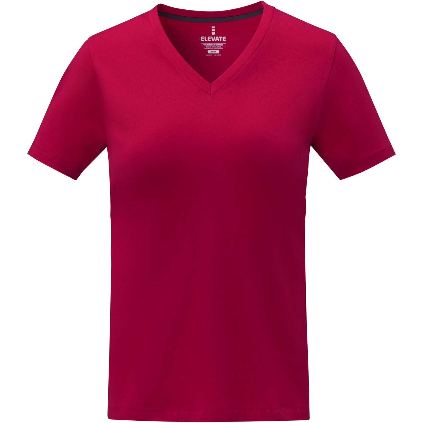 Somoto kortärmad V-ringad t-shirt till dam
