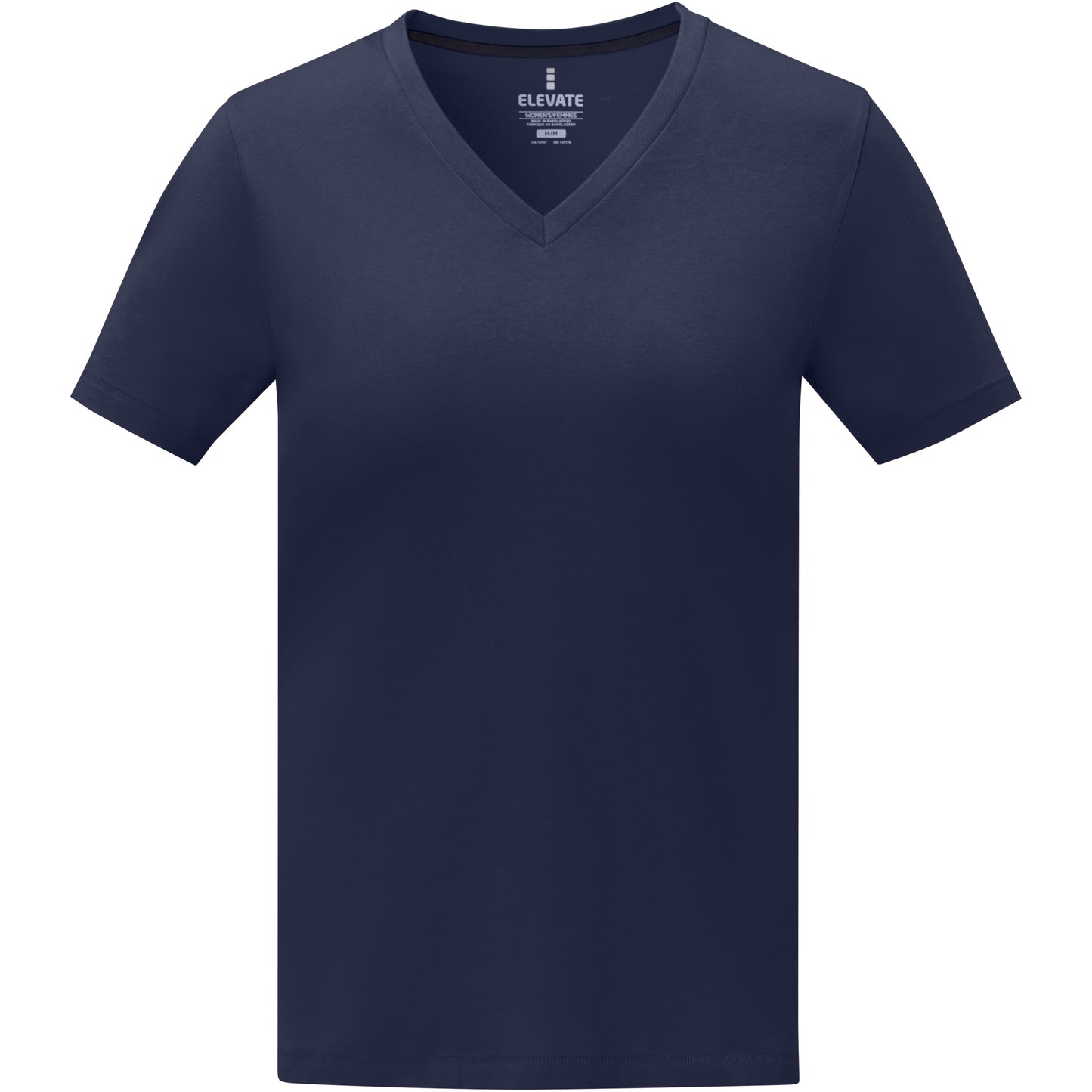 Somoto kortärmad V-ringad t-shirt till dam