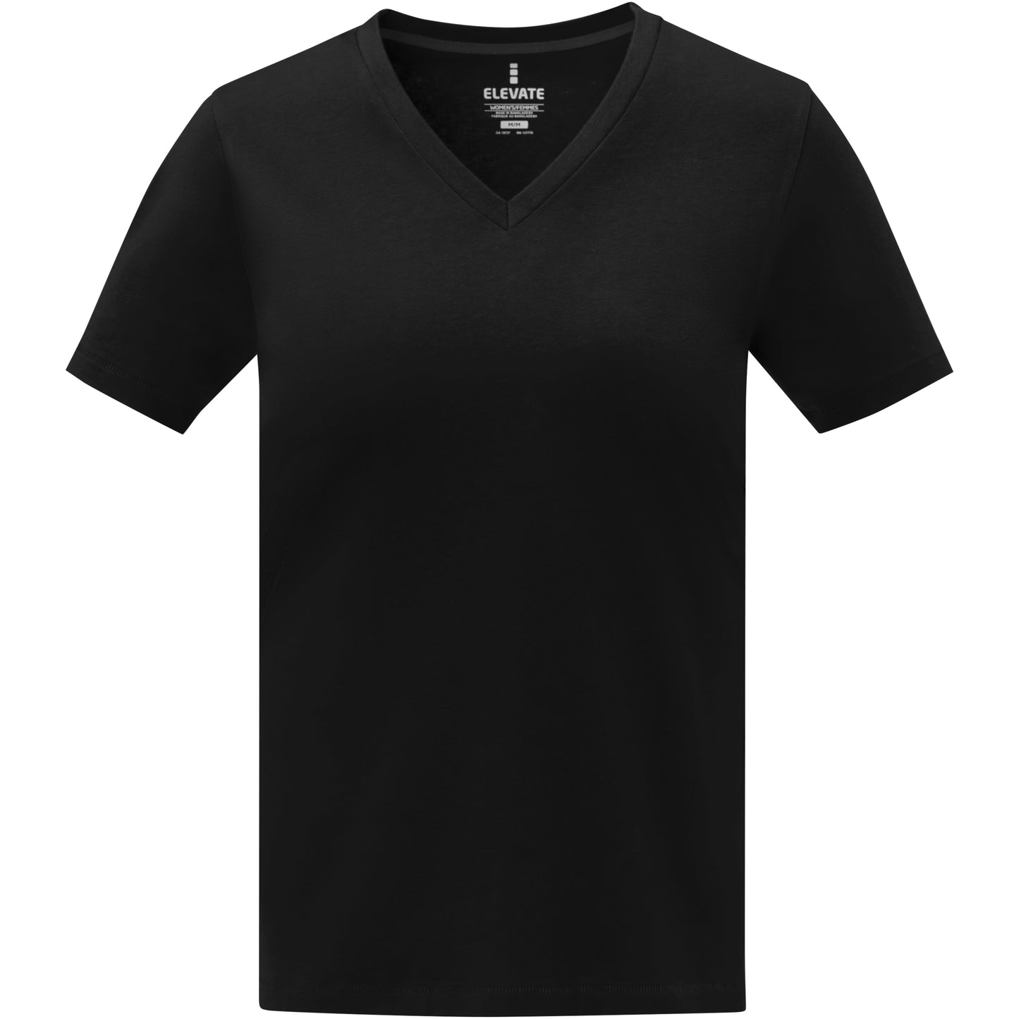 Somoto kortärmad V-ringad t-shirt till dam