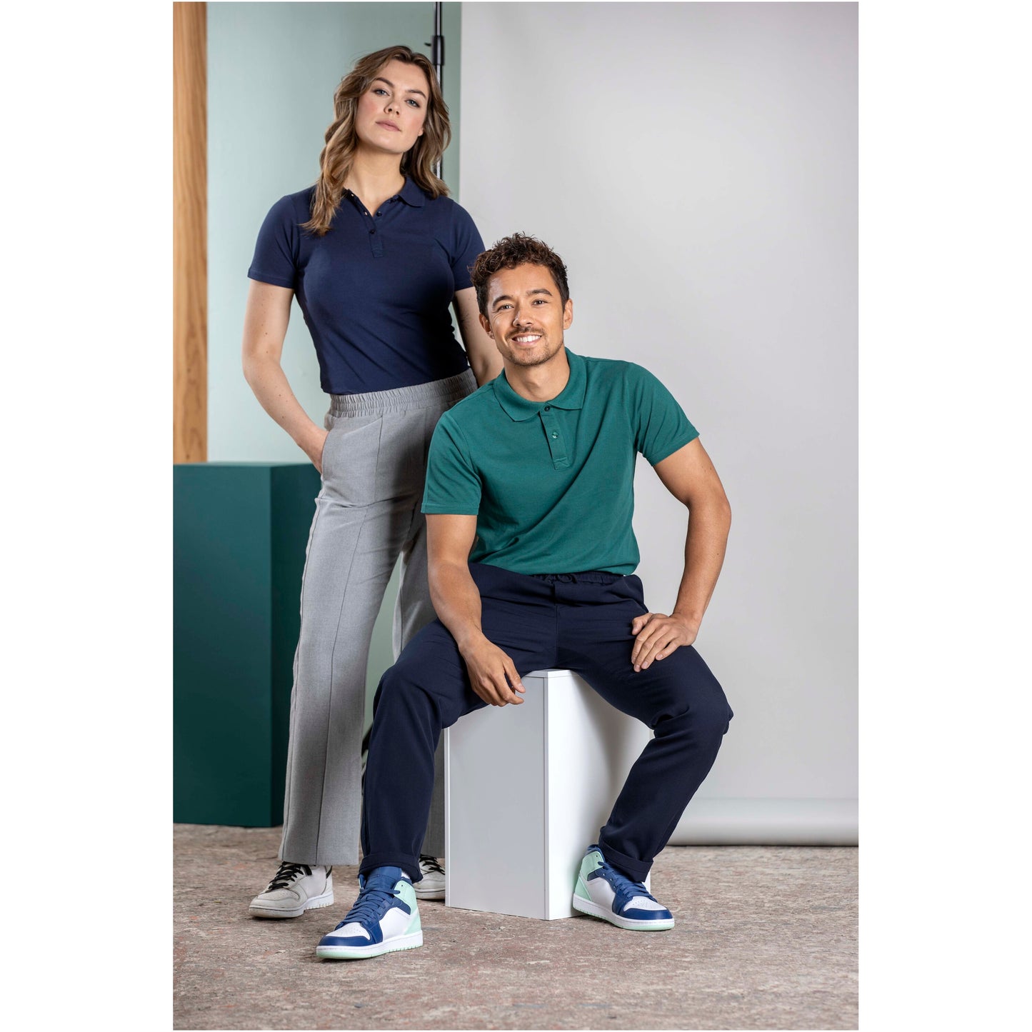Helios kortärmad piké för män