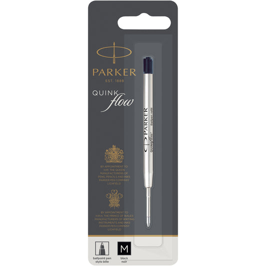 Parker Quinkflow kulspetspenna refill (svart bläck)