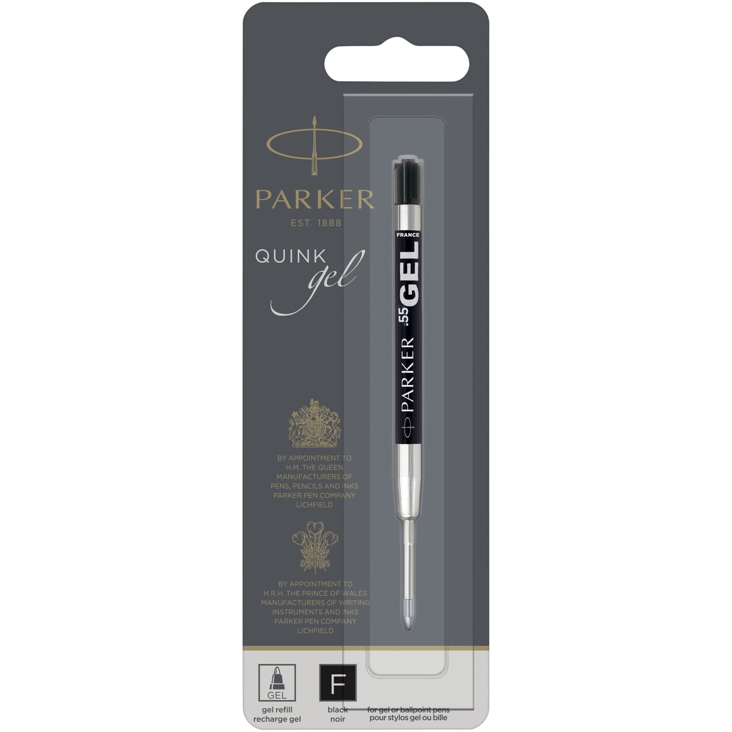 Parker Gel kulspetspenna refill (svart bläck)