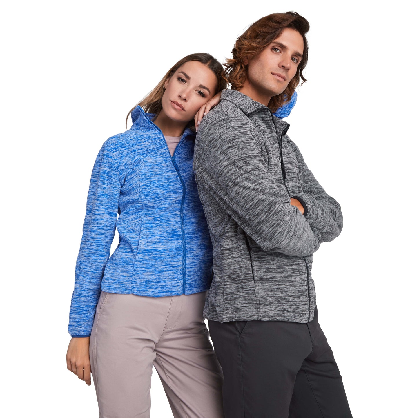 Artic fleecejacka för herr med hellång dragkedja