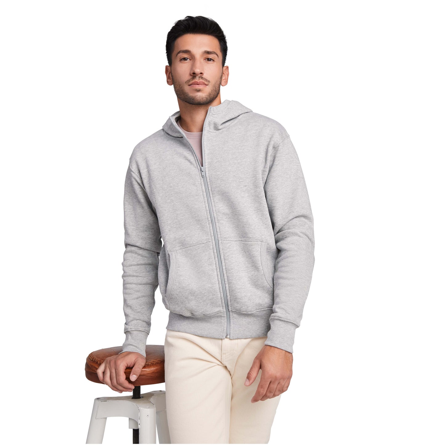 Montblanc unisex hoodie med hellång dragkedja