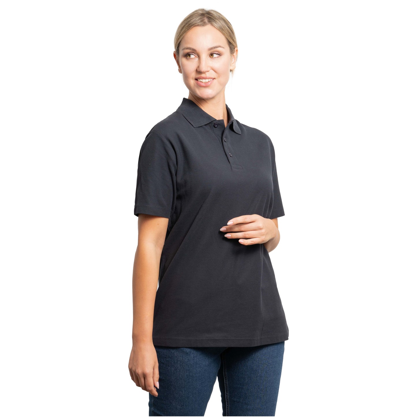 Austral kortärmad unisex pikétröja