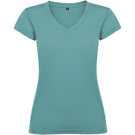 Victoria kortärmad v-ringad T-shirt för dam