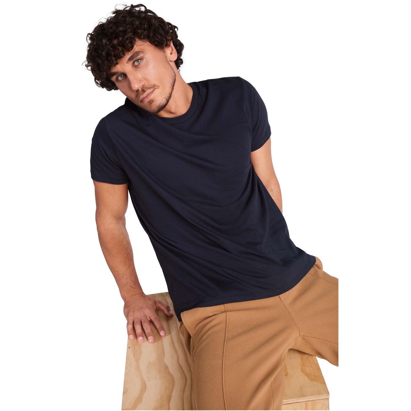 Golden kortärmad T-shirt för herr
