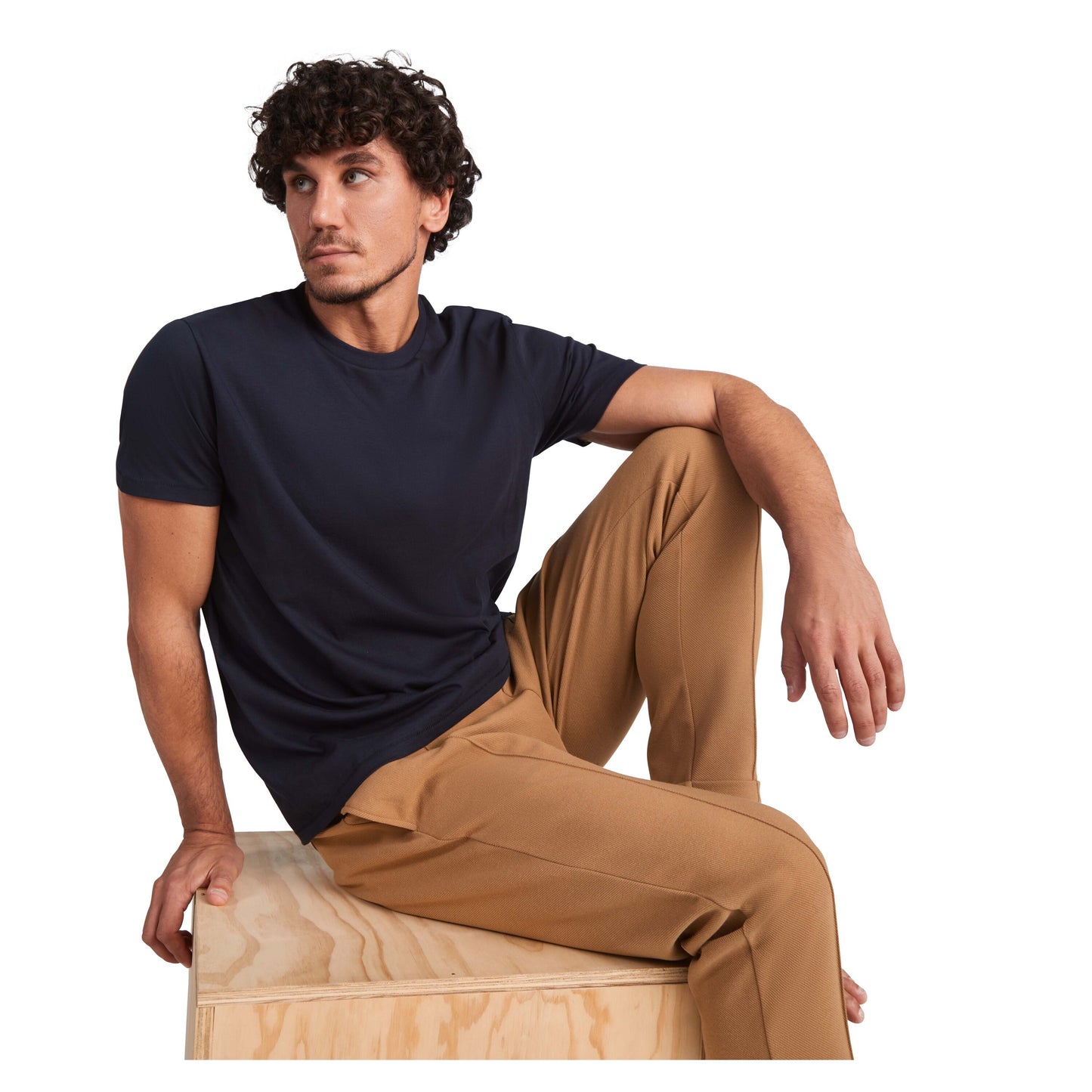 Golden kortärmad T-shirt för herr