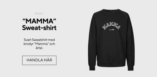 Svart sweatshirt "Mamma"